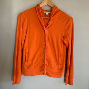 Women’s Vintage Banana Republic Front Snap Mesh Lightweight Hoodie